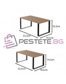 Двоен кухненски рафт бамбуков